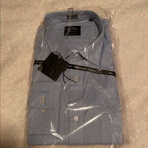 Park Avenue Men’s Light Blue Dress Shirt - Textured Weave